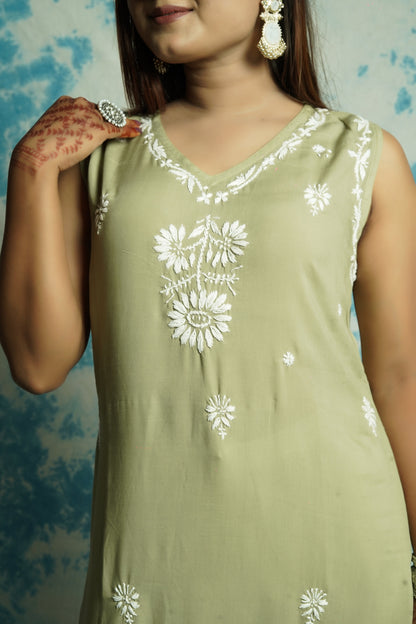 Muslin Mehndi Green