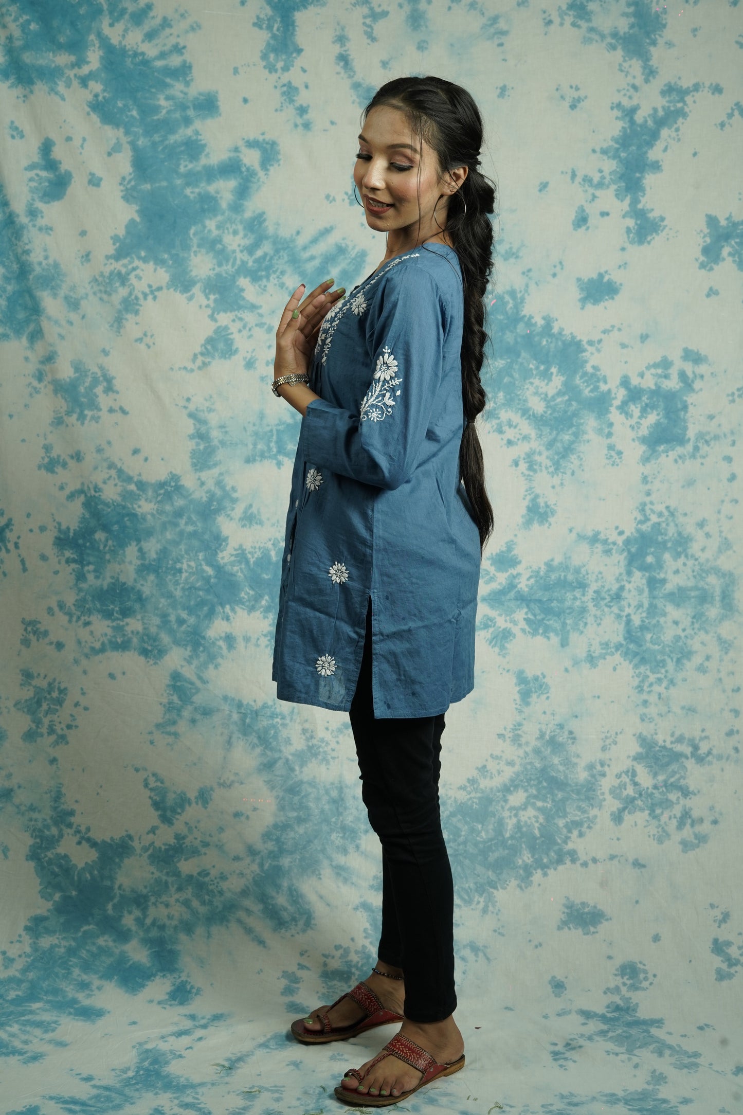 Dobby Cotton Chikankari Shirt